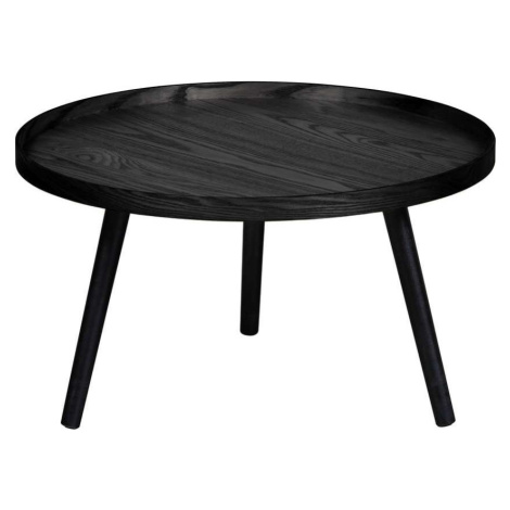 Černý konferenční stolek WOOOD Mesa, Ø 60 cm
