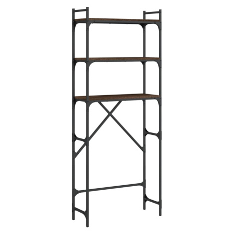 vidaXL Regál nad pračku hnědý dub 67 x 25 x 163 cm kompozitní dřevo