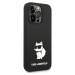 Karl Lagerfeld Liquid Silicone Choupette NFT kryt iPhone 14 Pro černý