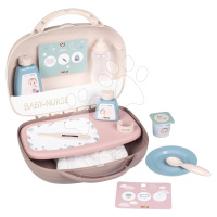 Přebalovací potřeby v kufříku Vanity Natur D'Amour Baby Nurse Smoby pro panenku s 12 doplňky