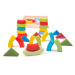 Bigjigs Toys Dřevěné skládací oblouky a trojúhelníky