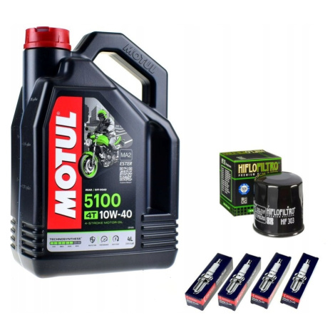 Olej Motul Filtr Svíčky Denso Honda CBR-1000-F