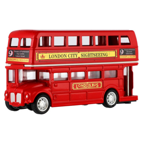 Teddies Londýnský patrový autobus červený
