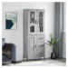 vidaXL Skříň highboard šedá sonoma 69,5 x 34 x 180 cm kompozitní dřevo