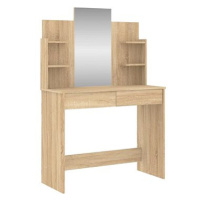 Shumee Toaletní stolek se zrcadlem dub sonoma 96 × 39 × 142 cm