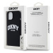 Zadní kryt DKNY Liquid Silicone Arch Logo MagSafe pro Apple iPhone 14, černá