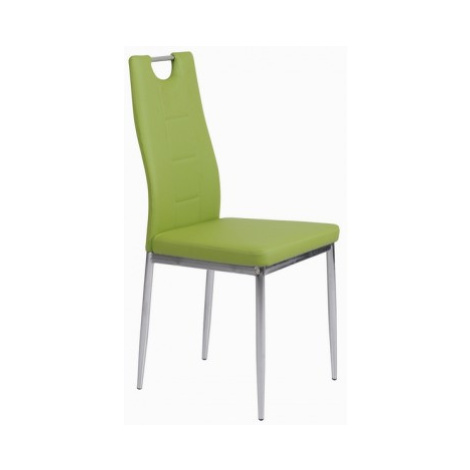 Jídelní židle Melanie, zelená ekokůže Asko