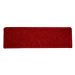 Vopi koberce Nášlapy na schody Eton červený obdélník, samolepící - 25x80 obdélník (rozměr včetně