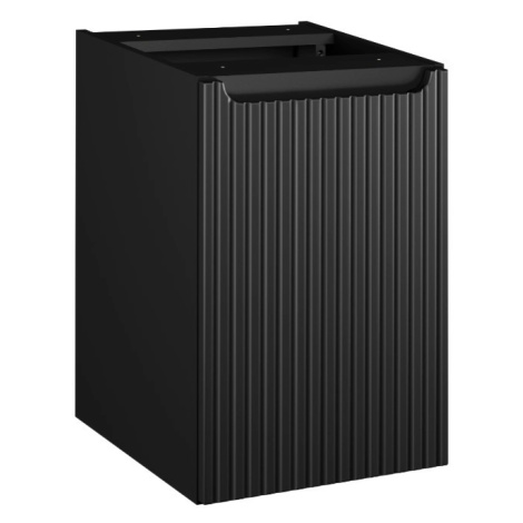 ArtCom Závěsná skříňka do koupelny s košem NOVA Black 81-40-1D | 40 cm