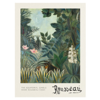Obrazová reprodukce The Equatorial Jungle - Henri Rousseau, 30x40 cm