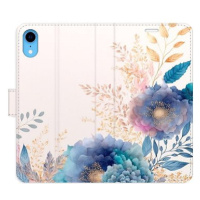 iSaprio flip pouzdro Ornamental Flowers 03 pro iPhone XR