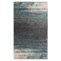 Dekoria Koberec Modern Teal blue/ dark grey 200x290cm, 200 x 290 cm