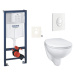 Závěsný wc set do lehkých stěn / předstěnová montáž Grohe Bau Ceramic SIKOGRSBAUSASH0