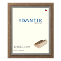 DANTIK rámeček 40 × 50, AMALFI okrový sklo čiré