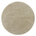 Flair Rugs koberce Kusový koberec Shaggy Teddy Natural kruh - 133x133 (průměr) kruh cm