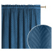 Dekorační závěs s řasící páskou LEAF TAPE tmavě modrá 140x250 cm (cena za 1 kus) MyBestHome