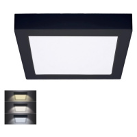 WD173-B- LED Stropní svítidlo LED/18W/230V 3000/4000/6000K černá hranatý