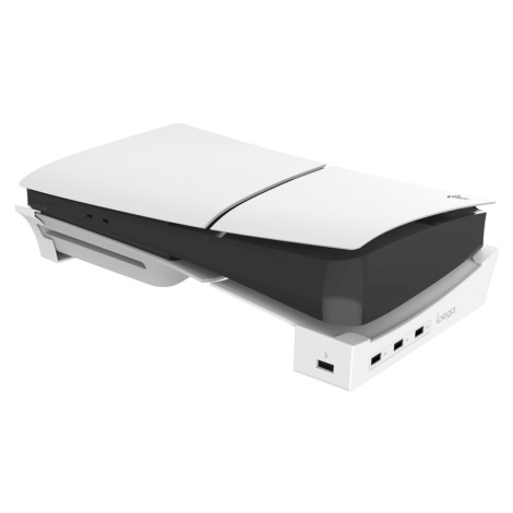 iPega P5S008 Horizontální Stojan s USB HUB pro PS5 Slim bílý