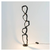 Holländer Stojací lampa LED Infernale, černá/stříbrná, 5 světel, železo