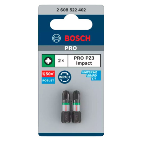 Šroubovací bit Bosch PRO Impact Control 25 mm PZ3 2 ks 2608522402