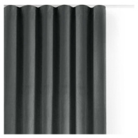Tmavě šedý sametový dimout závěs 265x175 cm Velto – Filumi