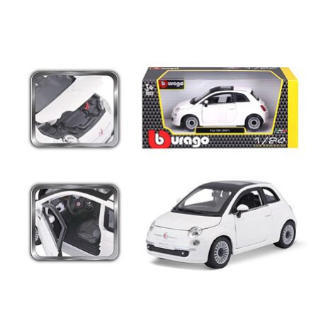 Bburago 1:24 Fiat 500 (2007) White