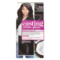 L'Oréal Paris Casting Creme Gloss semipermanentní barva na vlasy 200 ebenová černá, 48+72+60ml