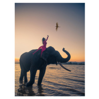 Fotografie Sunset at Lak lake, Nguyen Tan Tuan, 30 × 40 cm