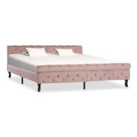 Rám postele růžový samet 180x200 cm