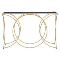 Konzolový stolek se skleněnou deskou v černo-zlaté barvě 40x120 cm Infinity – Mauro Ferretti