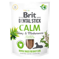 Brit Dental Stick Calm s konopím a srdečníkem - výhodné balení: 3 x 251 g (21 kusů)