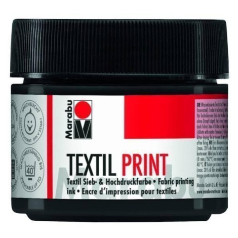 Marabu textilní barva na sítotisk a linoryt/černá 100 ml