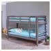 Patrová postel AURÉLIUS šedá, 90x200 cm