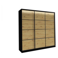 Nejlevnější nábytek Harazia 200 bez zrcadla - černý mat / dub artisan