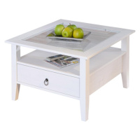 Konferenční stolek ANSI — masiv borovice, bílá