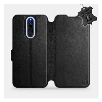 Flip pouzdro na mobil Xiaomi Redmi 8 - Černé - kožené - Black Leather