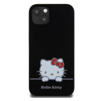 Hello Kitty Liquid Silicone Daydreaming Logo Zadní Kryt pro iPhone 13 Black