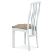 Jídelní židle AMANDA bílá/béžová