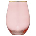 Růžová sklenice Ladelle Chloe, 600 ml