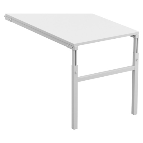 Treston Přístavný stůl pro úhlovou kombinaci, ruční přestavování výšky, š x h 1200 x 700 mm