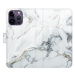 iSaprio flip pouzdro SilverMarble 15 pro iPhone 14 Pro Max