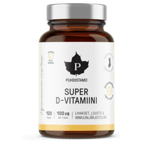 Puhdistamo Super Vitamin D 4000IU cps.120