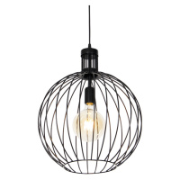 Designová závěsná lampa černá 40 cm - Wire Dos
