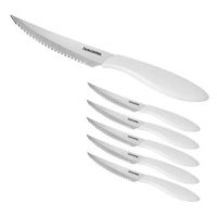 Tescoma Nůž steakový Presto 12 cm, 6 ks, bílá