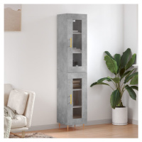 vidaXL Skříň highboard betonově šedá 34,5x34x180 cm kompozitní dřevo