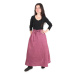 Lněná dámská dlouhá sukně - fialová, velikost M
