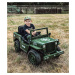 mamido  Dětský elektrický vojenský Jeep Willys 4x4 zelený