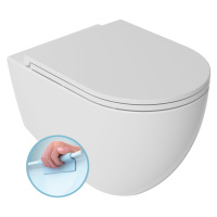 Isvea INFINITY závěsná WC mísa, Rimless, 36,5x53cm, bílá