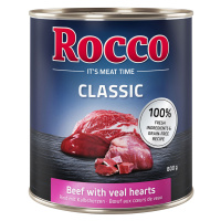 Rocco Classic Mix 24 x 800 g - hovězí s telecími srdíčky