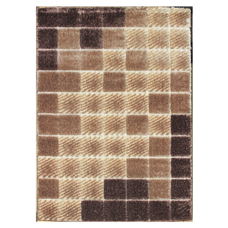 Berfin Dywany Kusový koberec Seher 3D 2615 Brown Beige - 160x220 cm